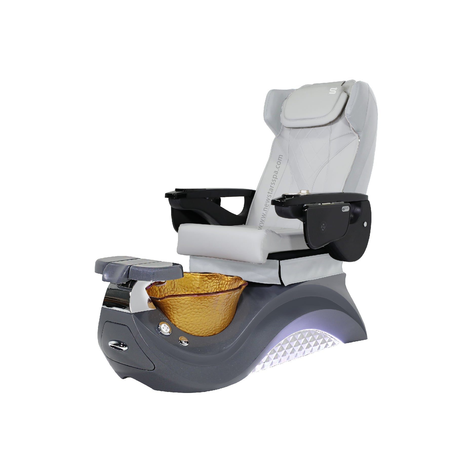 Max Spa - White/Dark Gray Tub - New Star Salon Furniture