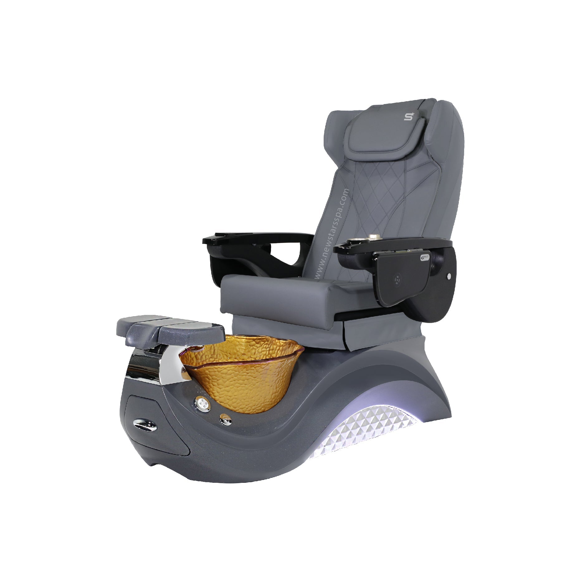 Max Spa - White/Dark Gray Tub - New Star Salon Furniture