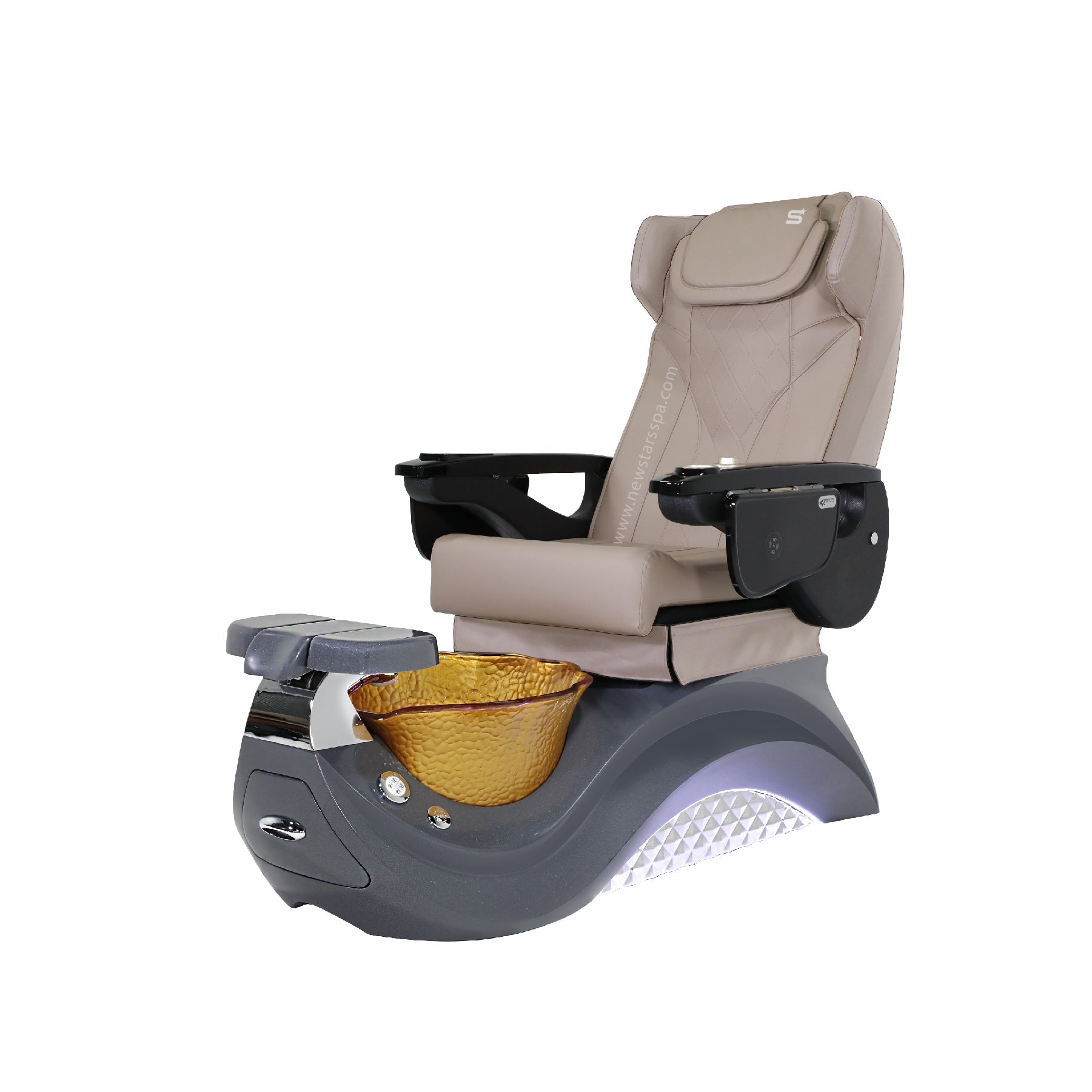 Max Spa - White/Dark Gray Tub - New Star Salon Furniture