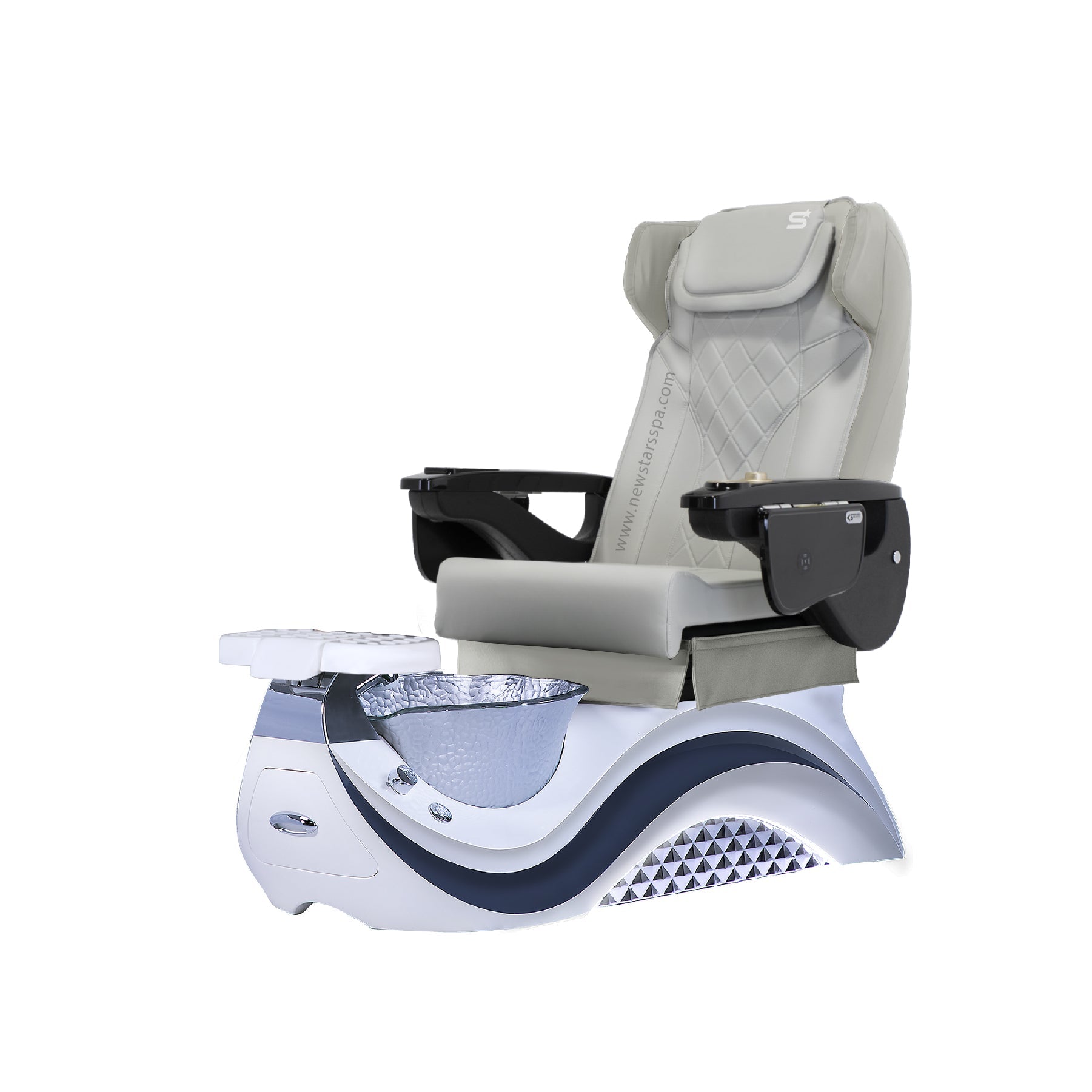 Max Spa - White/Gray Tub - New Star Salon Furniture