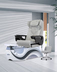 Max Spa - White/Gray Tub - New Star Salon Furniture