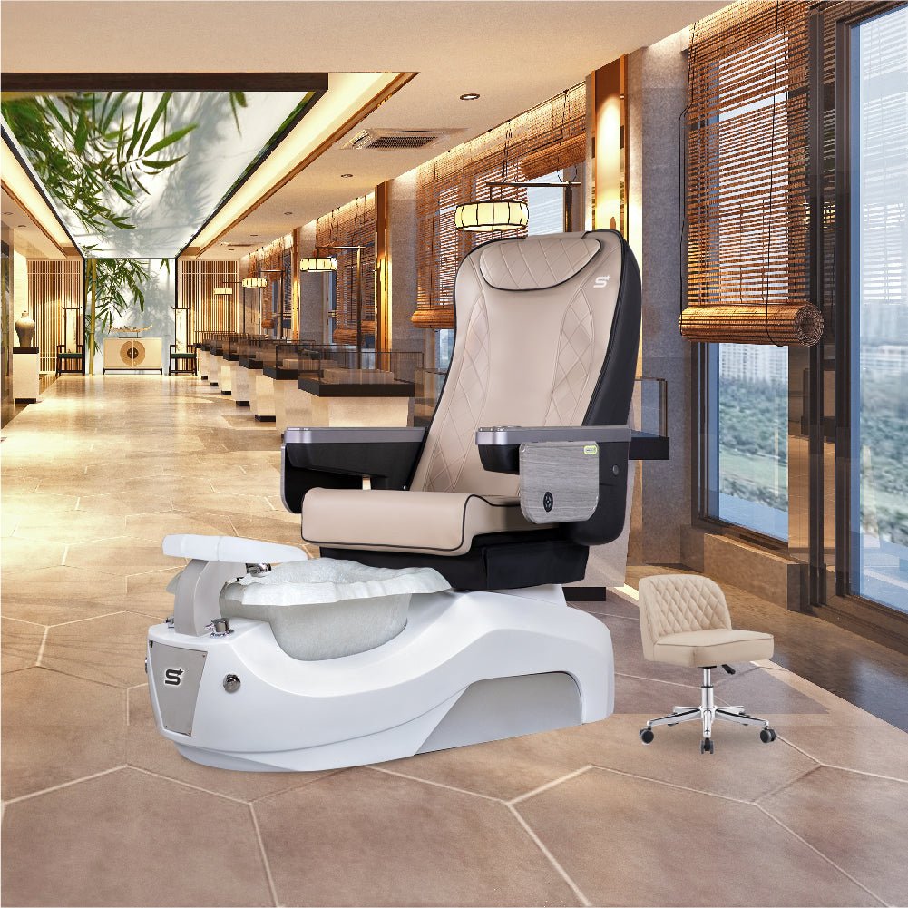NS5 - White/Silver Tub - New Star Salon Furniture