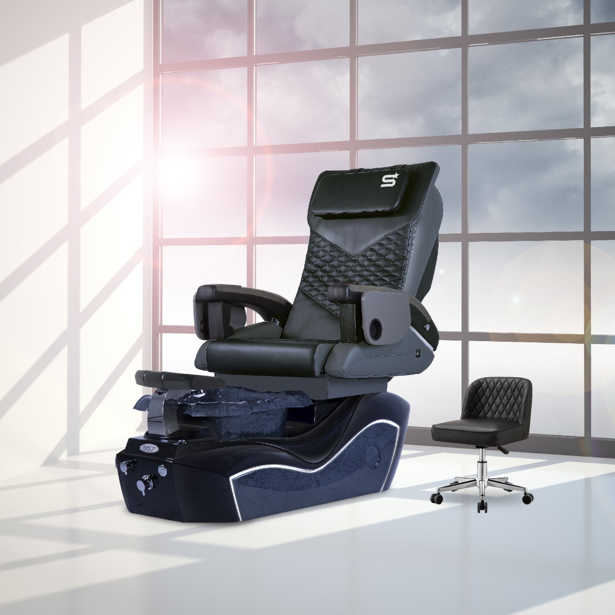 NS7 - Black Tub - New Star Salon Furniture