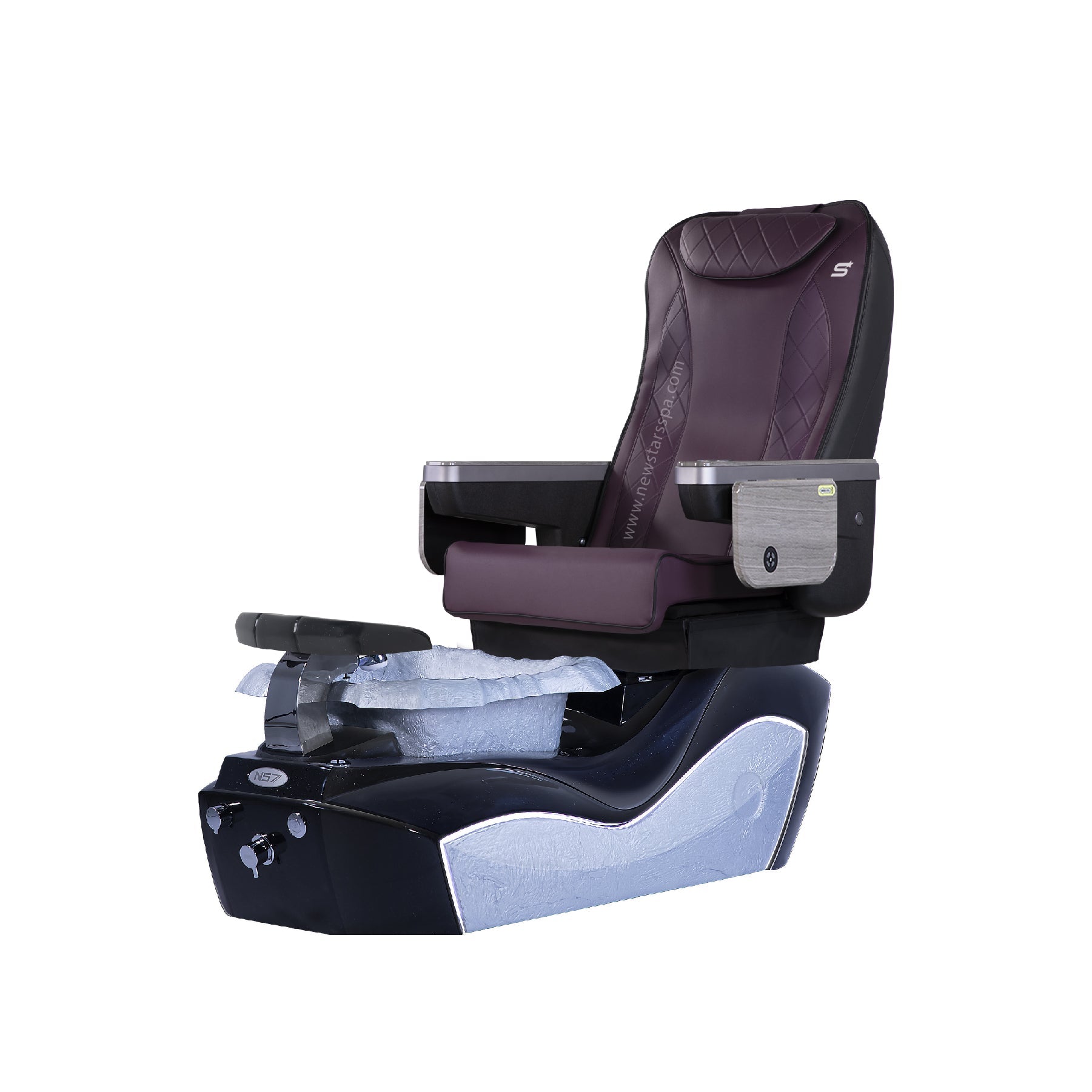 NS7 - Black/Silver Tub - New Star Salon Furniture