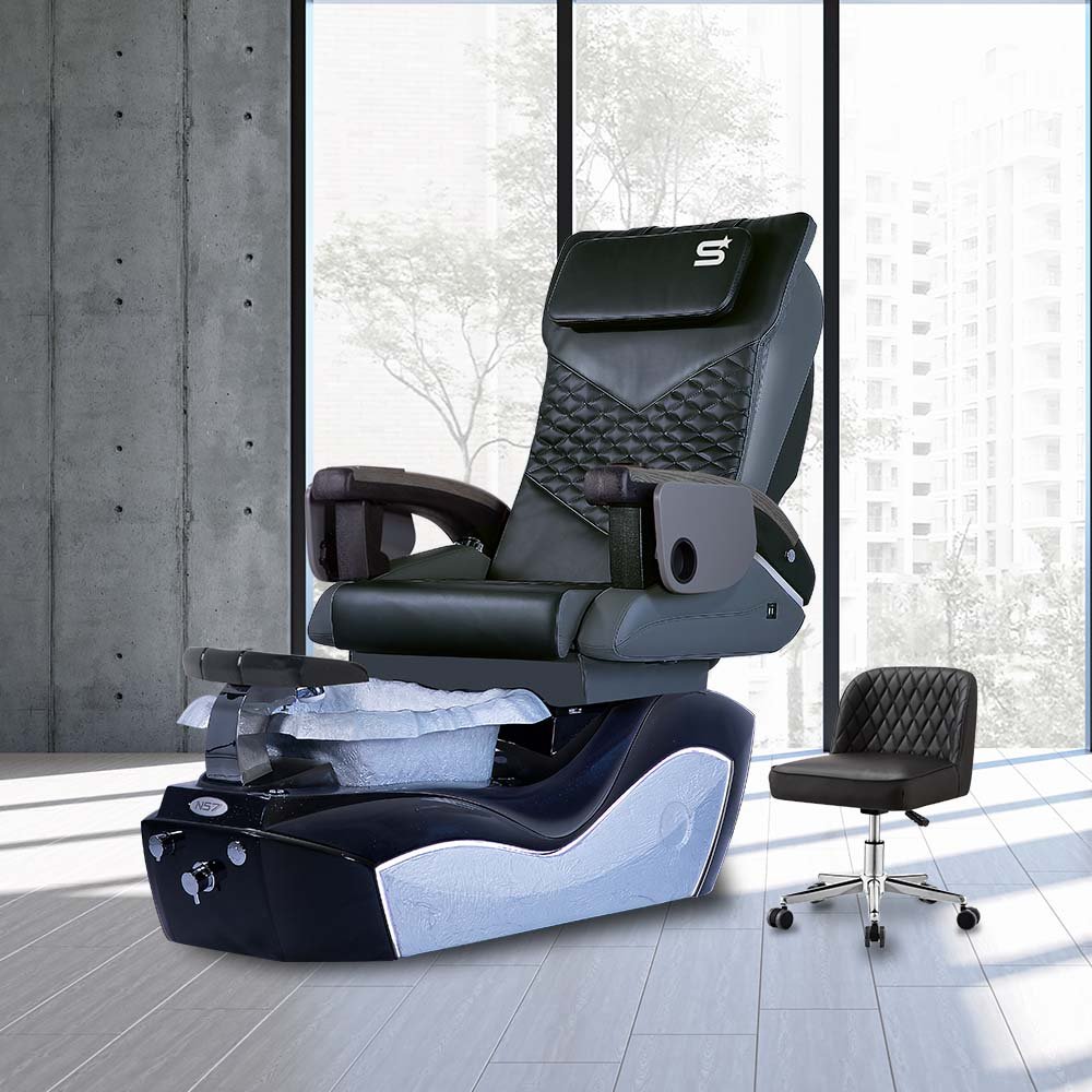 NS7 - Black/Silver Tub - New Star Salon Furniture
