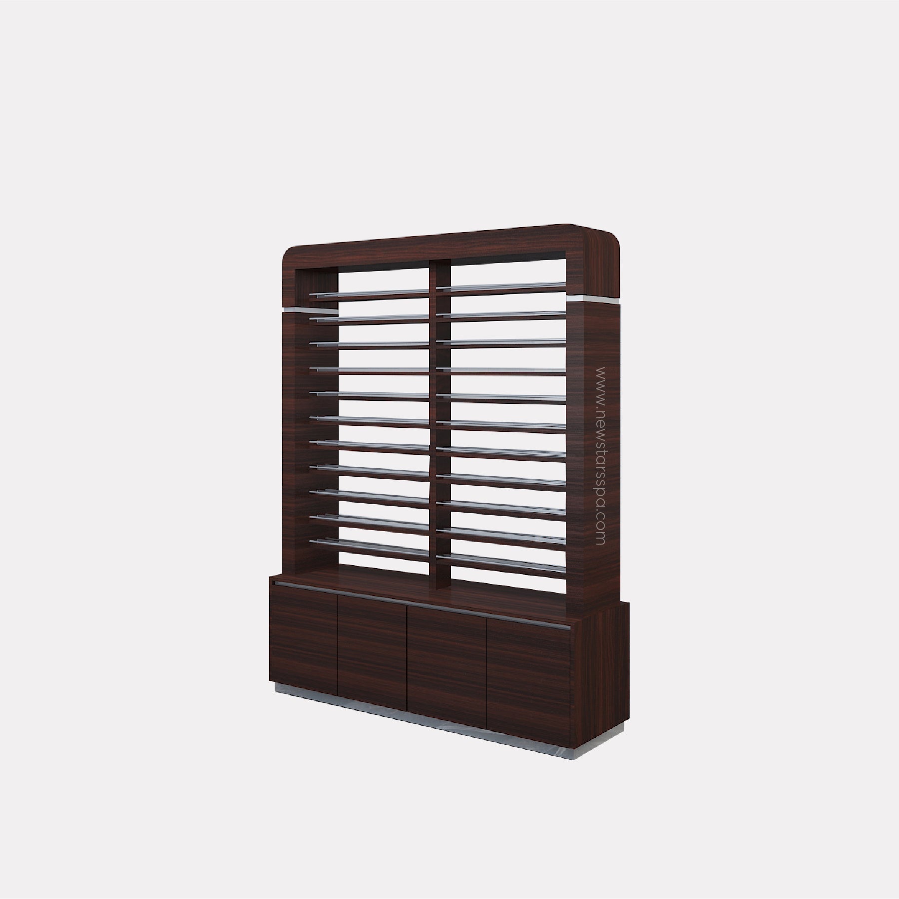 QT 2 Sided Waterfall Polish Rack - New Star Salon Furniture