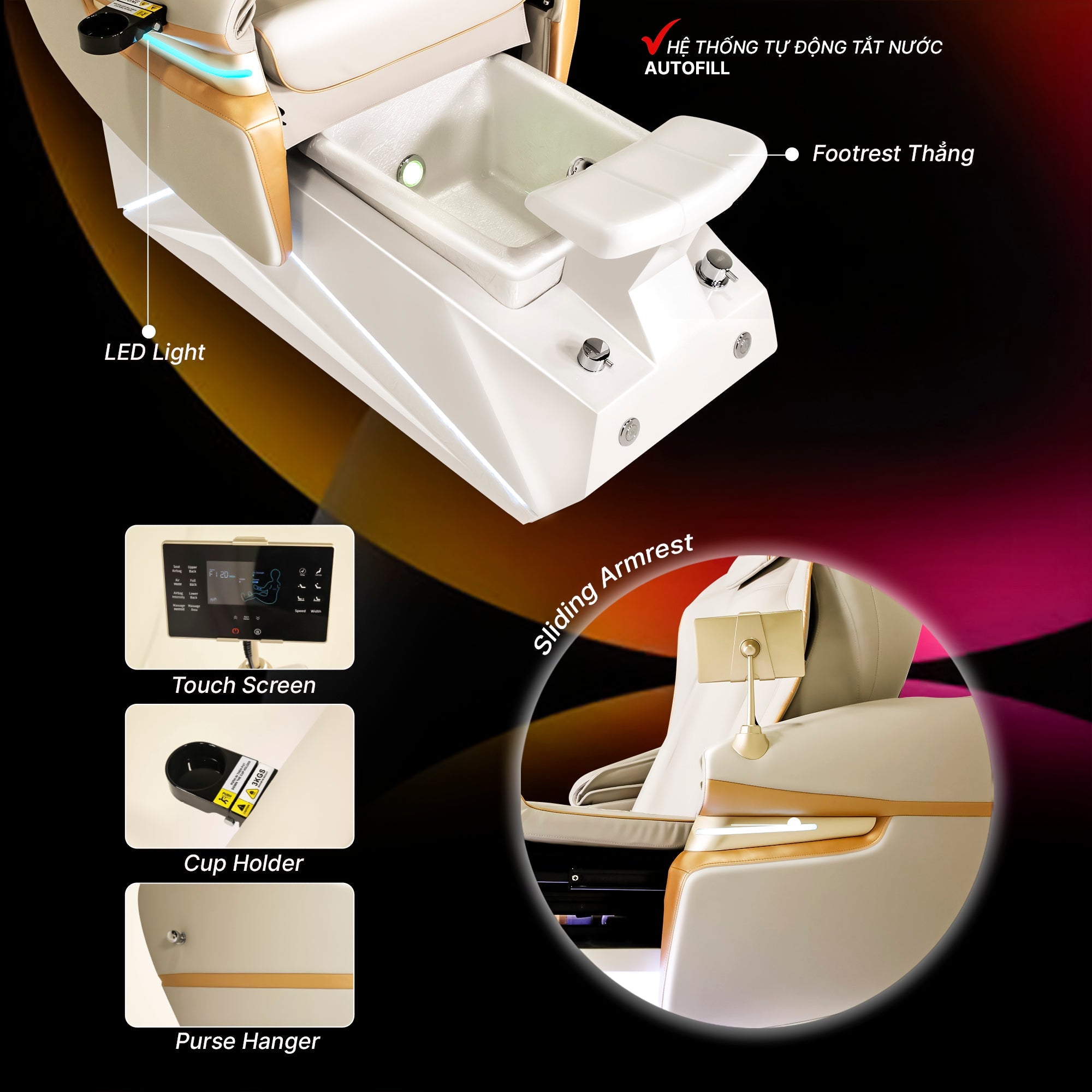 Remi - Off White Tub - New Star Salon Furniture