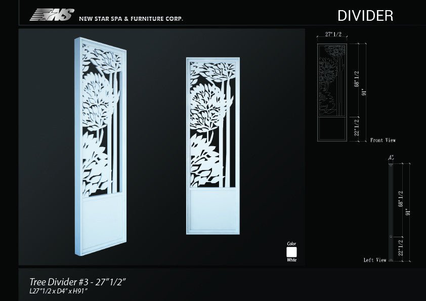 Tree Divider 3 (Special Order) - New Star Salon Furniture