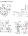 Twin Spa Double - V2 - Off White Tub - New Star Salon Furniture