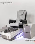 Twin Spa Single - V2 - Off White Tub - New Star Salon Furniture