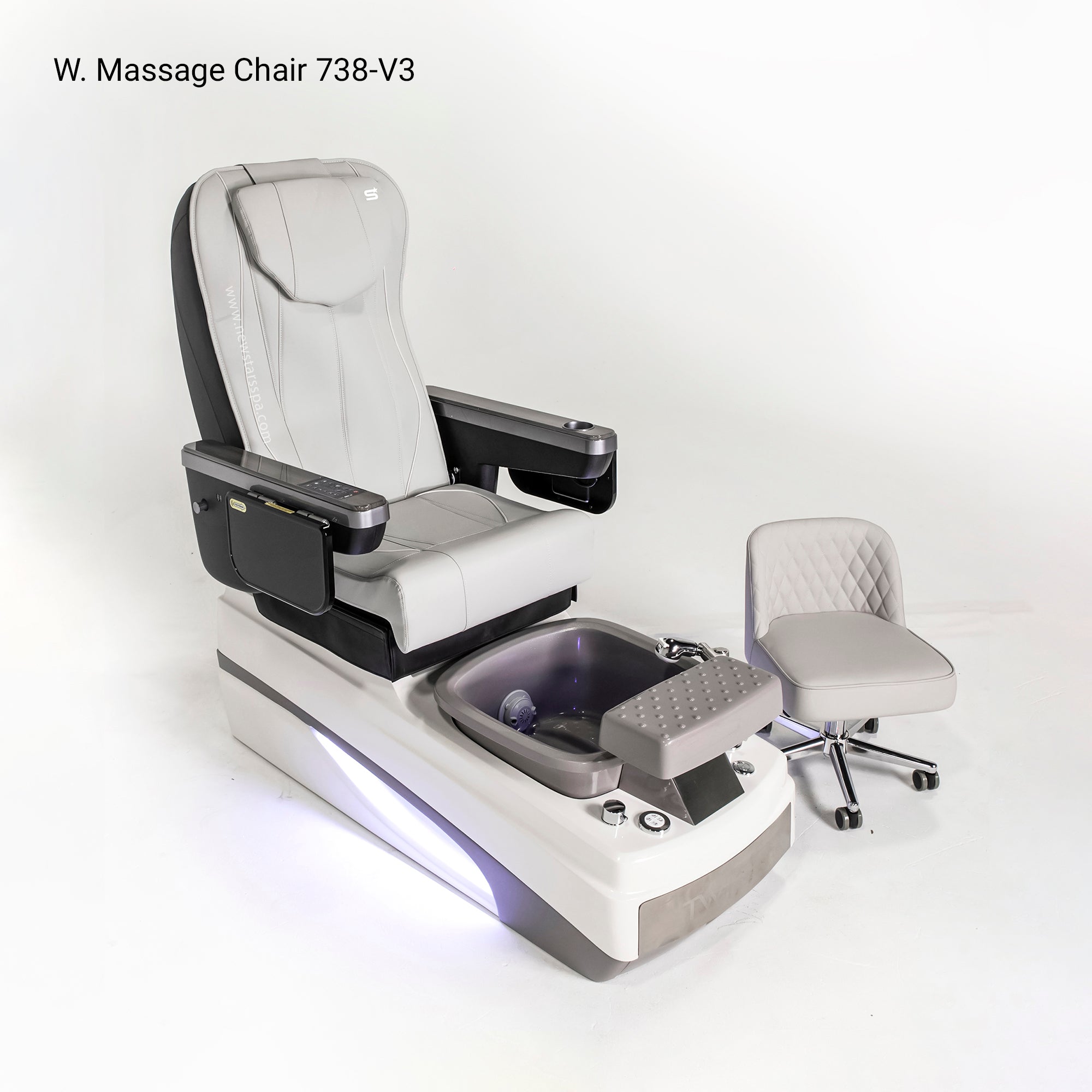 Twin Spa Single - V2 - Off White Tub - New Star Salon Furniture