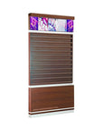 "U" Polish Rack w/Poster - w/LED Light - New Star Salon Furniture
