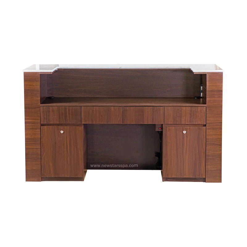 "U" Reception w/LED Light - New Star Salon Furniture