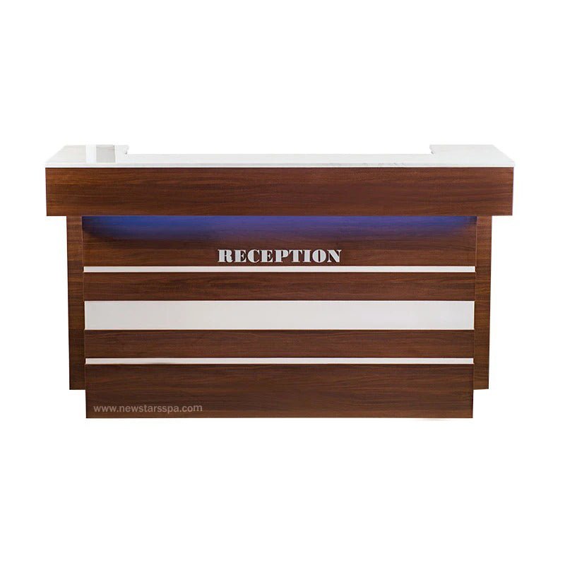 "U" Reception w/LED Light - New Star Salon Furniture