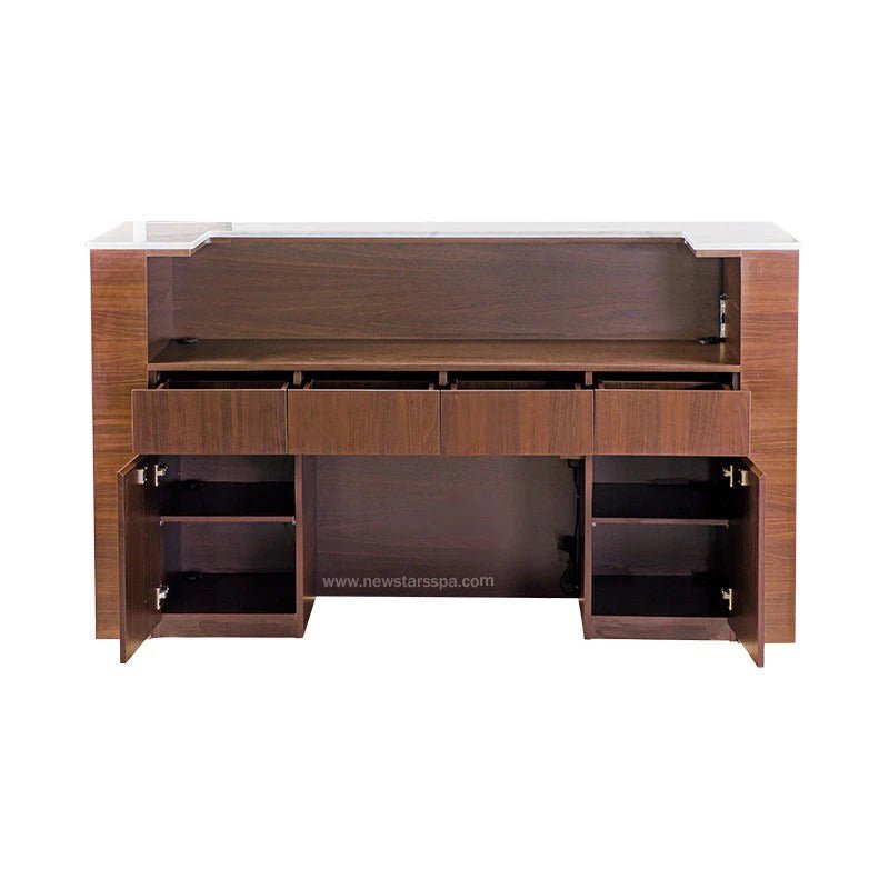 "U" Reception w/LED Light - New Star Salon Furniture