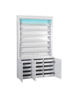 V Powder Rack w/Powder Cabinet (w/LED Light) - New Star Salon Furniture