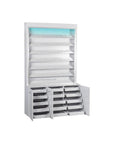 V Powder Rack w/Powder Cabinet (w/LED Light) - New Star Salon Furniture