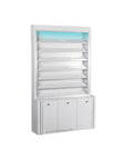 V Powder Rack w/Powder Cabinet (w/LED Light) - New Star Salon Furniture