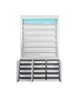 V Powder Rack w/Powder Cabinet (w/LED Light) - New Star Salon Furniture