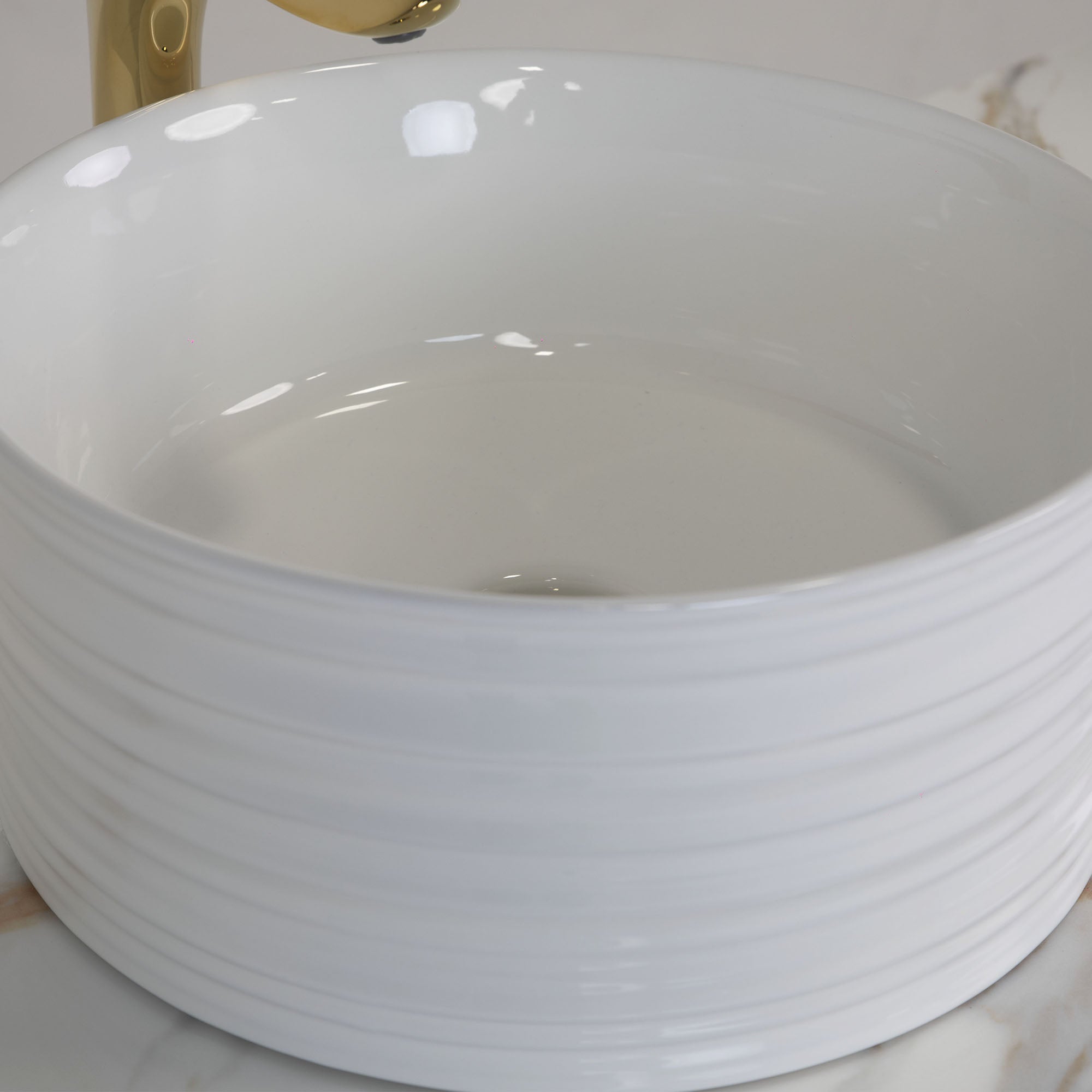 VK Doule Sink w/Faucets 64" (No Mirror) (White Color) - New Star Salon Furniture