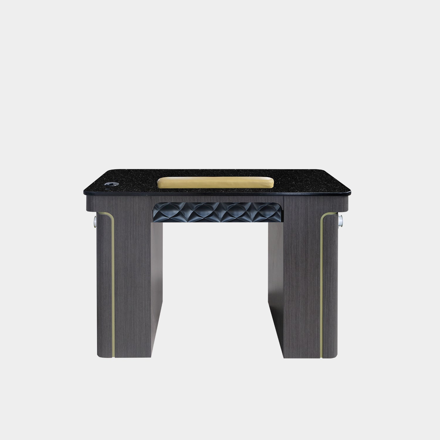 VK Nail Table w/3D Wood w/Pipe 43" - New Star Salon Furniture