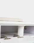 VK Nail Table w/Pipe 43" (White Color) - New Star Salon Furniture
