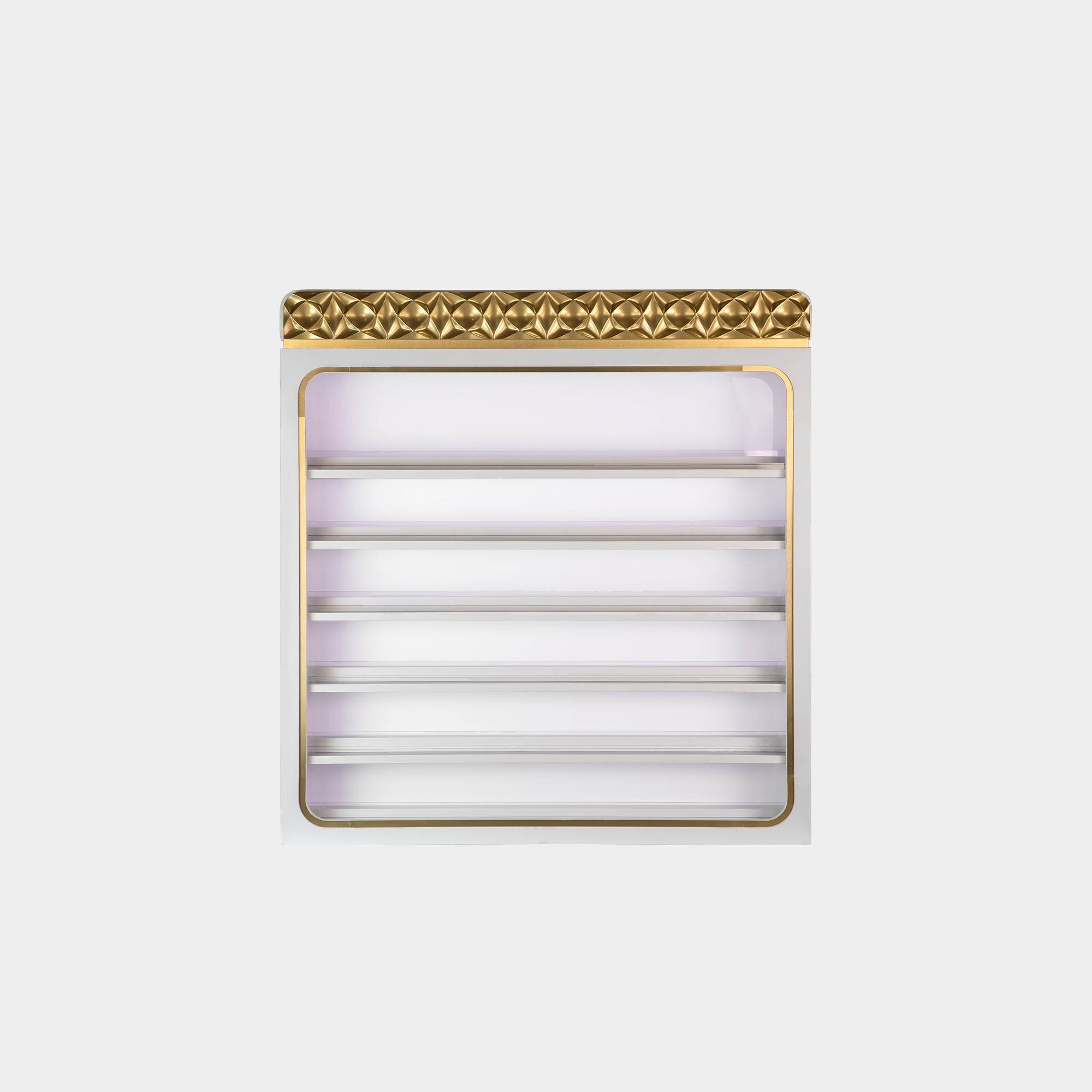 VK Powder Rack w/LED Light 43" (White Color) - New Star Salon Furniture