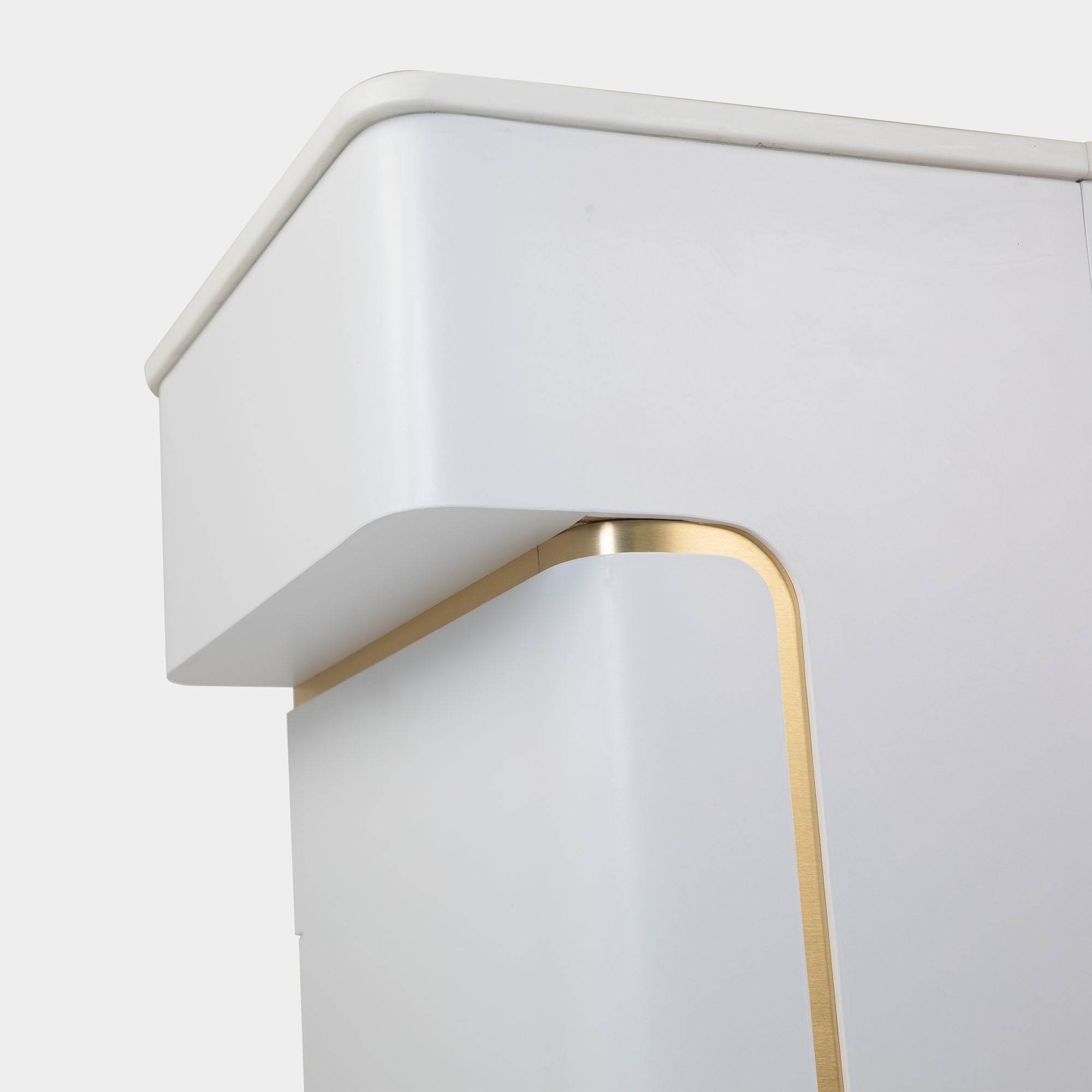 VK Reception 1 w/LED Light 68" (White Color) - New Star Salon Furniture