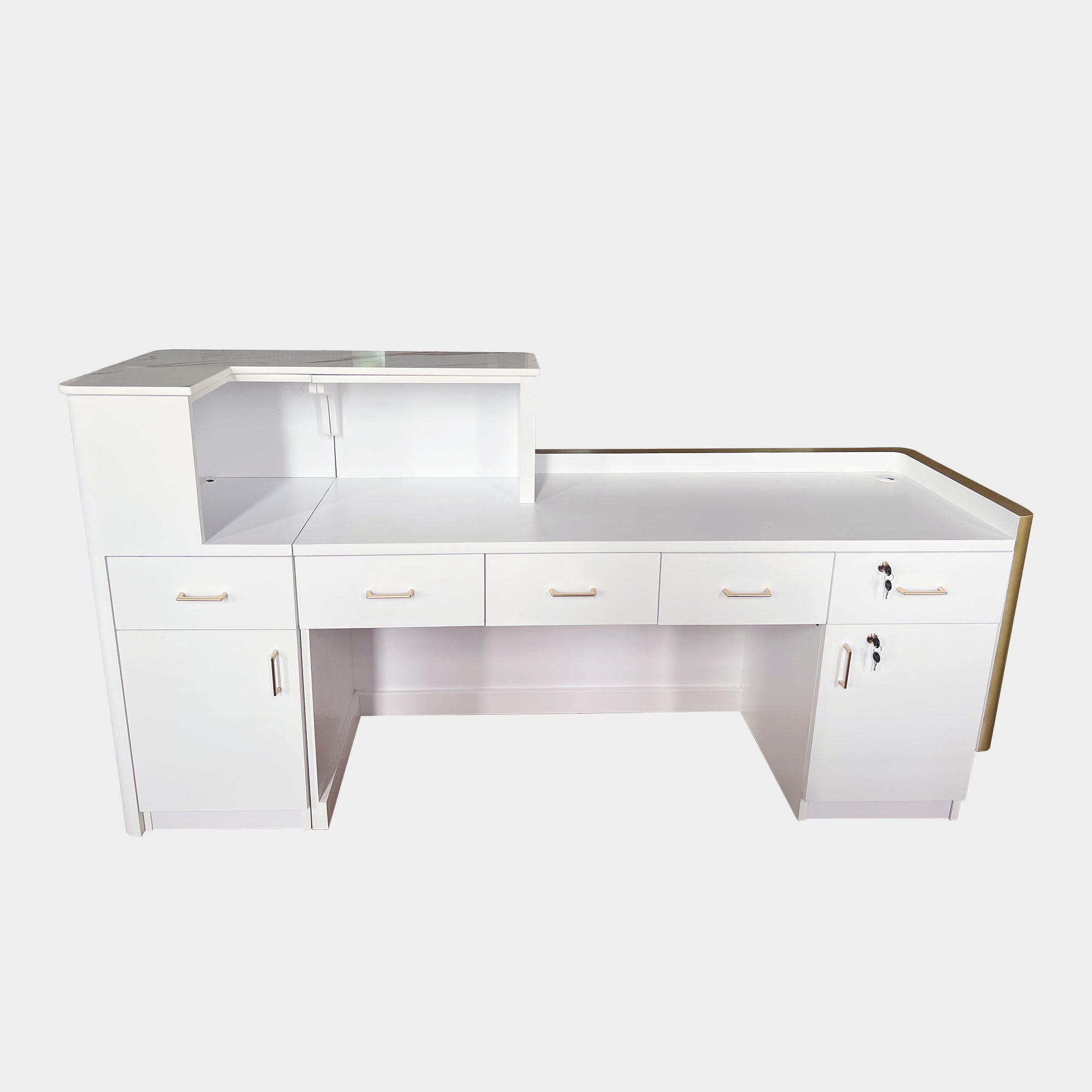VK Reception 3 w/LED Light 84" - New Star Salon Furniture