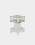 VK Square Nail Dryer (4x4) 28" (White Color) - New Star Salon Furniture