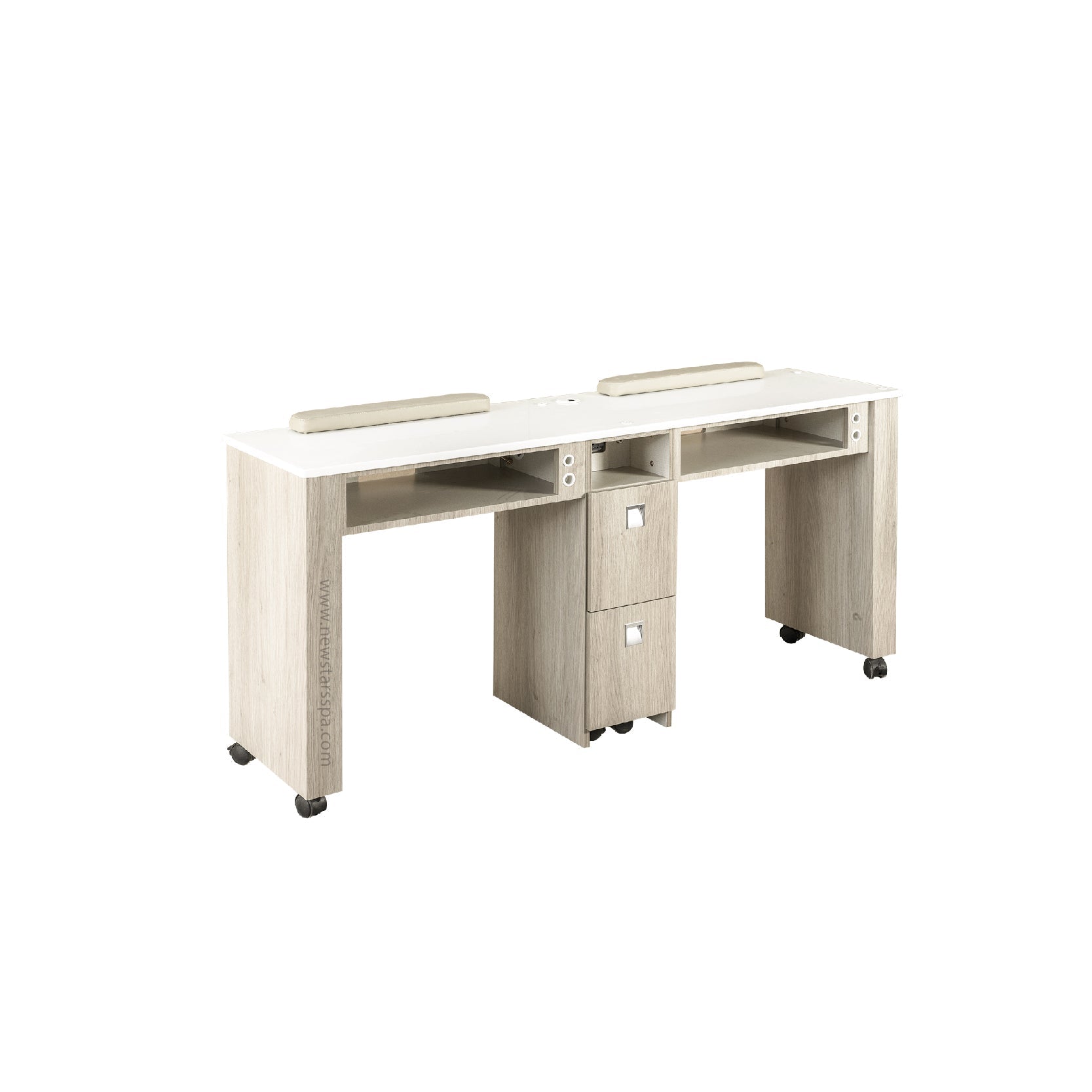 XO Double Nail Table 63" - New Star Salon Furniture