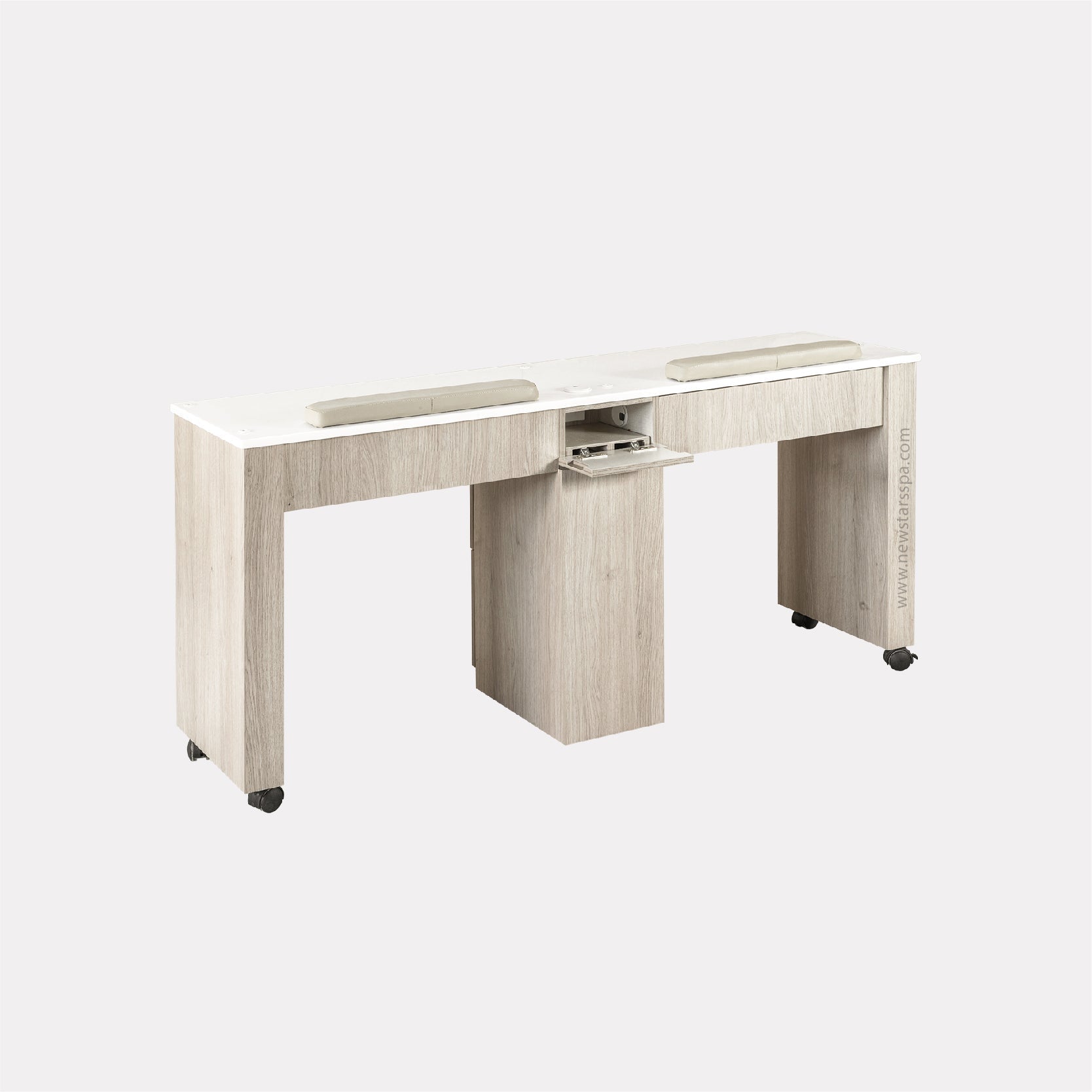 XO Double Nail Table 63" - New Star Salon Furniture