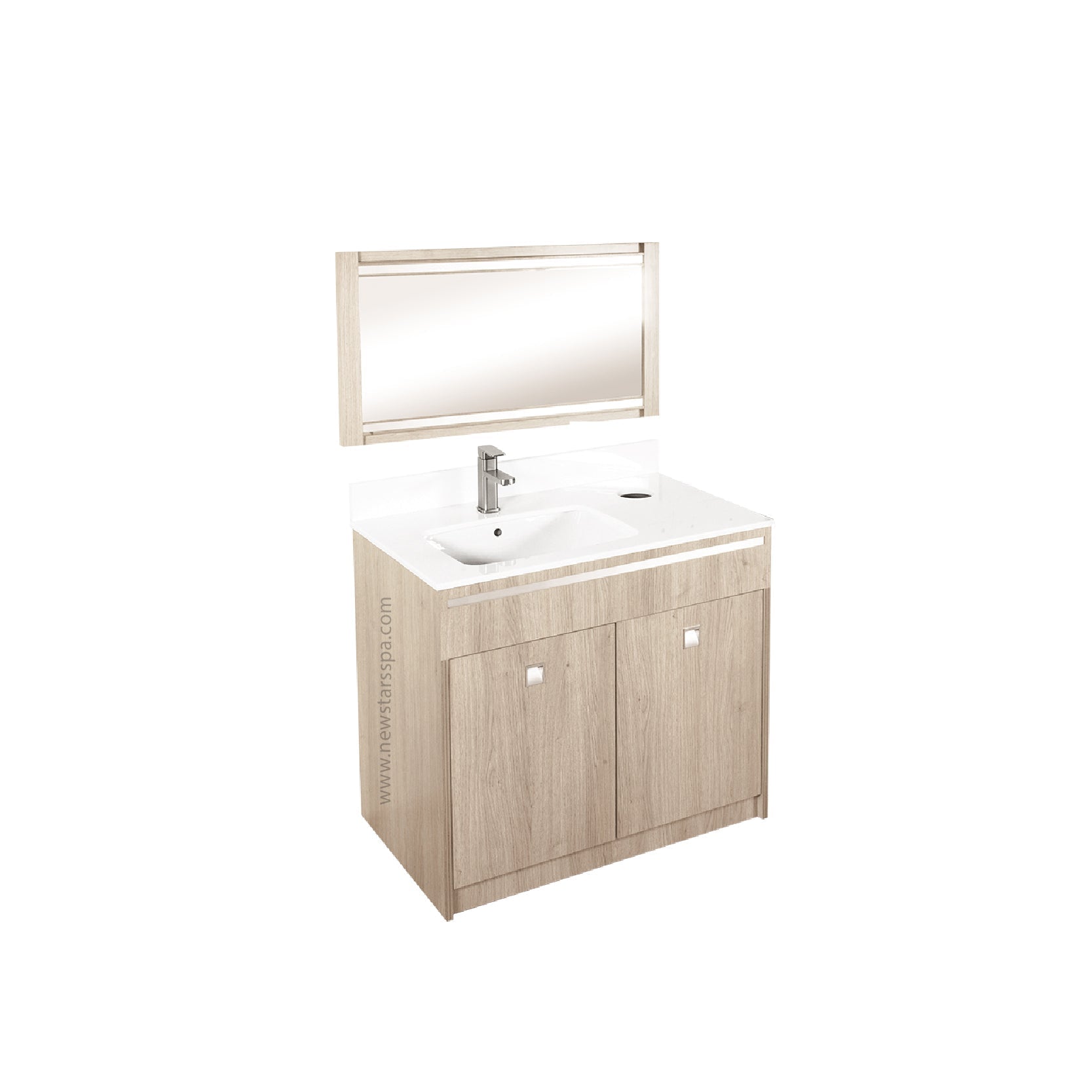 XO Single Sink w/Faucet 36" (No Mirror) - New Star Salon Furniture