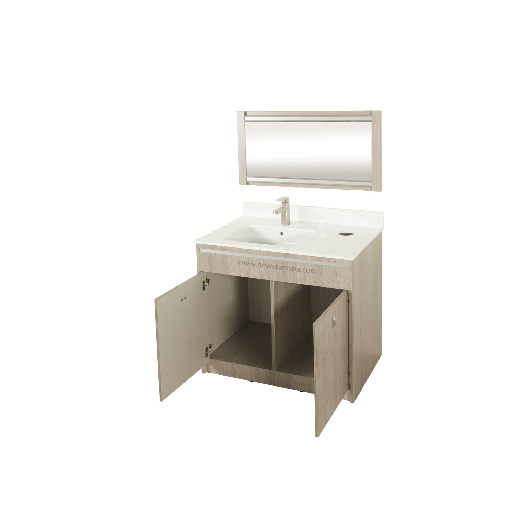 XO Single Sink w/Faucet 36" (No Mirror) - New Star Salon Furniture