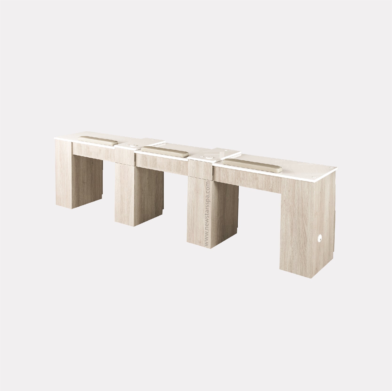 XO Triple Nail Table 109" - New Star Salon Furniture