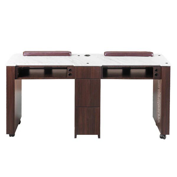 YC Double Nail Table 59 1/4" - New Star Salon Furniture