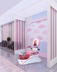 IQ Mini - Pink/White Tub & Pink Sink with Anna Chair - New Star Spa & Furniture