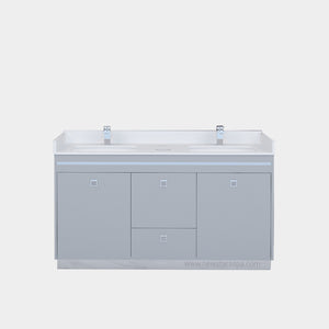 G-"U" Double Sink w/Faucets (Special Order) - New Star Spa & Furniture Corp.