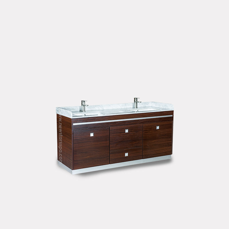 "U" Double Sink With Faucets - New Star Spa & Furniture