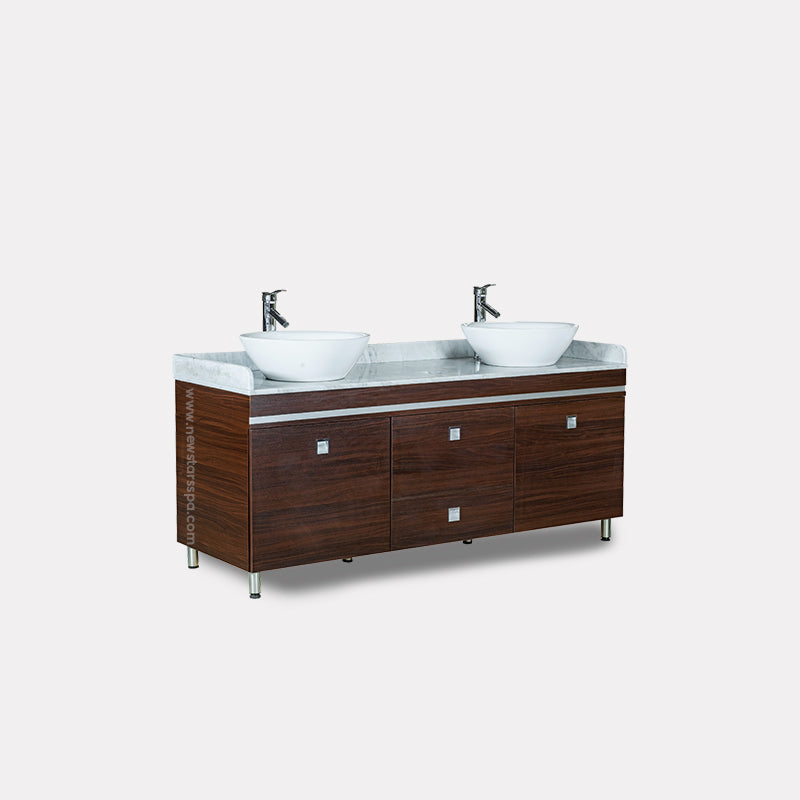 "B" Double Sink With Faucets - New Star Spa & Furniture