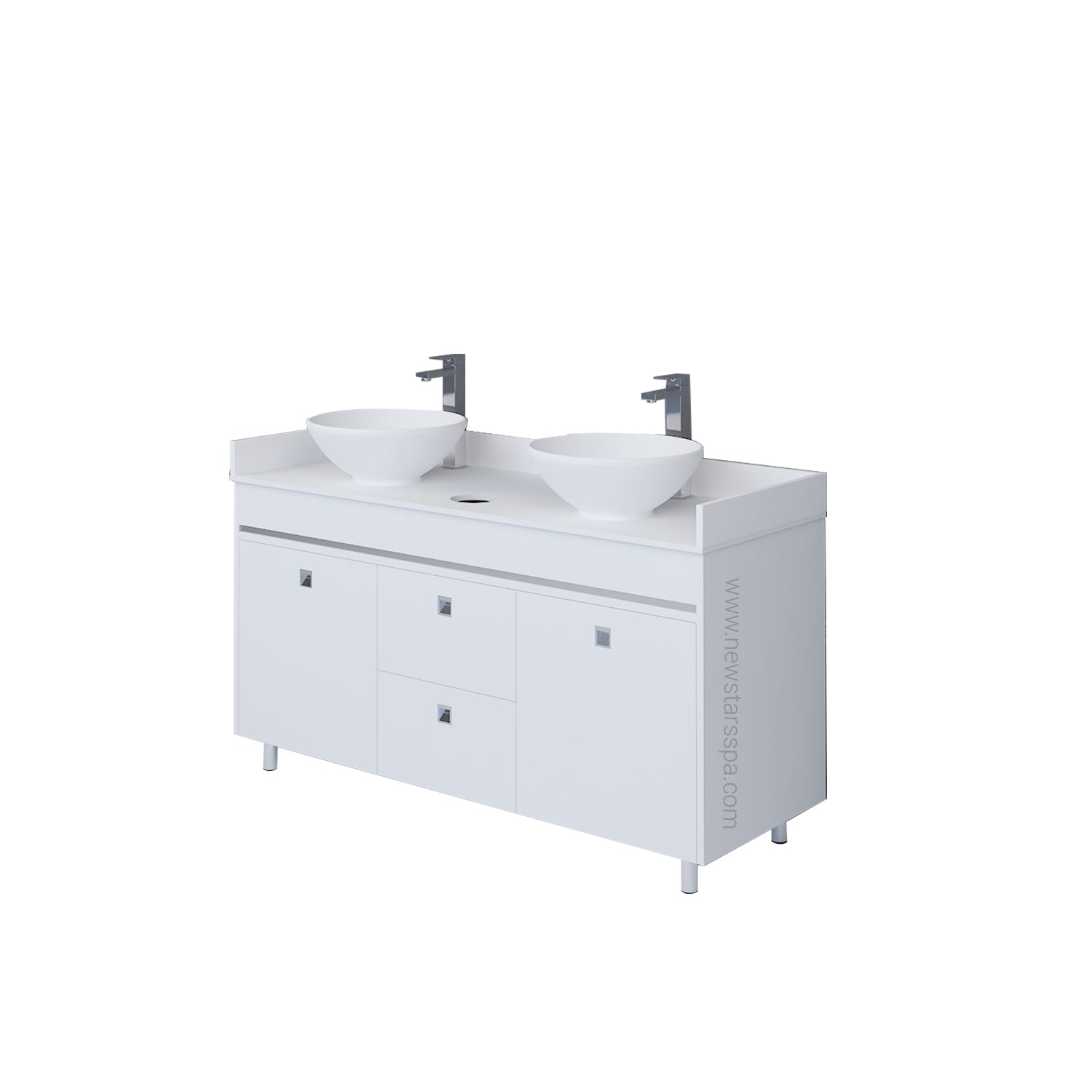 "B" Double Sink w/Faucets (Special Order) - New Star Spa & Furniture Corp.