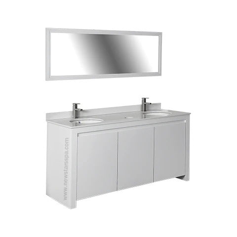 SW Double Sink 64" - New Star Spa & Furniture