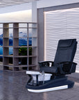 Rest Spa - Black Tub & White Sink with Massage Chair 299-V2 - New Star Spa & Furniture