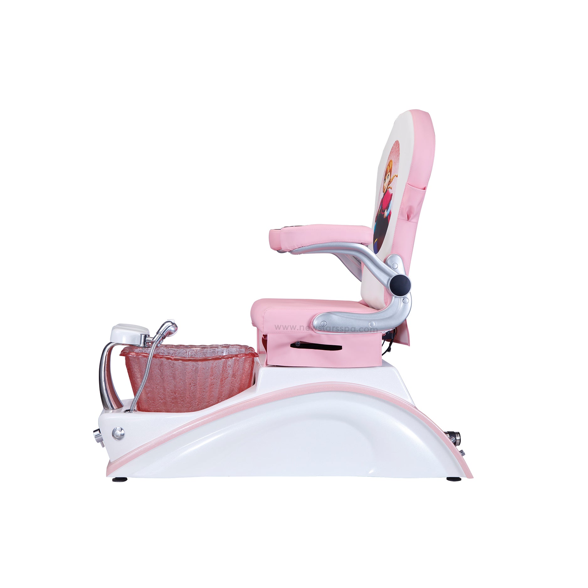 IQ Mini - Pink/White Tub &amp; Pink Sink with Anna Chair - New Star Spa &amp; Furniture