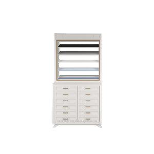 BC 2 Side Polish Rack w/Polish Cabinet (White Color) - New Star Spa & Furniture Corp.