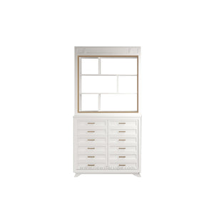 BC Shelf w/Polish Cabinet (White Color) - New Star Spa & Furniture Corp.