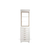BC Shelf small w/Polish Cabinet (White Color) - New Star Spa & Furniture Corp.