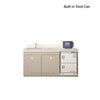 EX Single Sink #1 w/Faucet w/Hot Towel & Sterilizer Cabinet 68" (No Mirror) - New Star Spa & Furniture Corp.