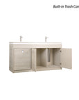 EX Double Sink w/Faucets 60" (No Mirror) - New Star Spa & Furniture Corp.