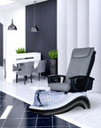 Future Spa - White/Black Tub & Clear Sink with Massage Chair 299-V2 - New Star Spa & Furniture Corp.